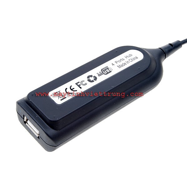 Power Bar Style USB 2.0 4-Port Hub (1-Meter Cable)